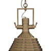 Stepped Brass Pendant Light