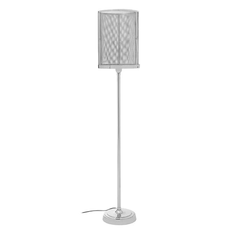 Silver Mesh Floor Lamp