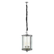 Glowing Ribbed Pendant Light