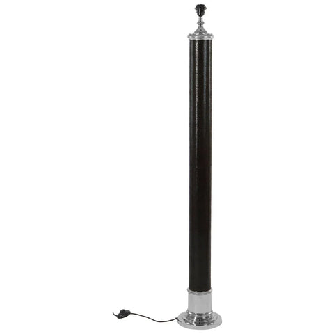 Luxe Leather Floor Lamp