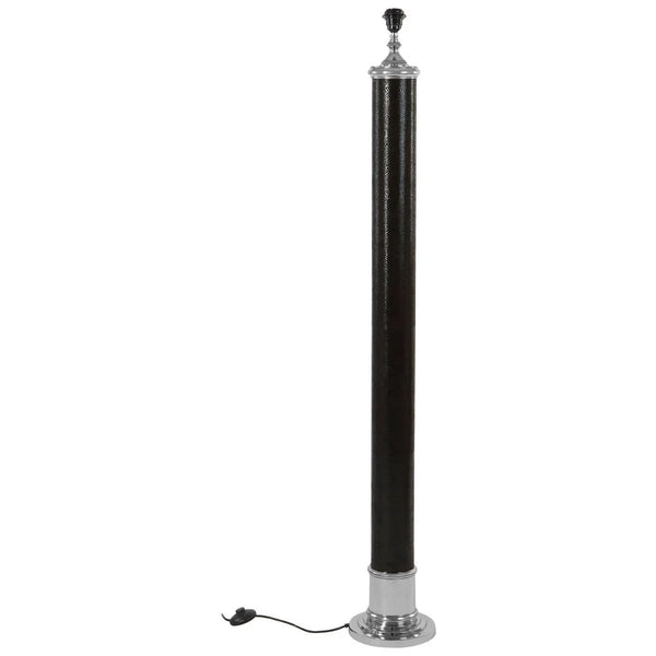 Luxe Leather Floor Lamp