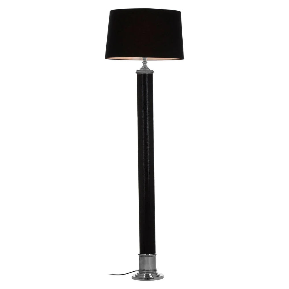 Luxe Leather Floor Lamp