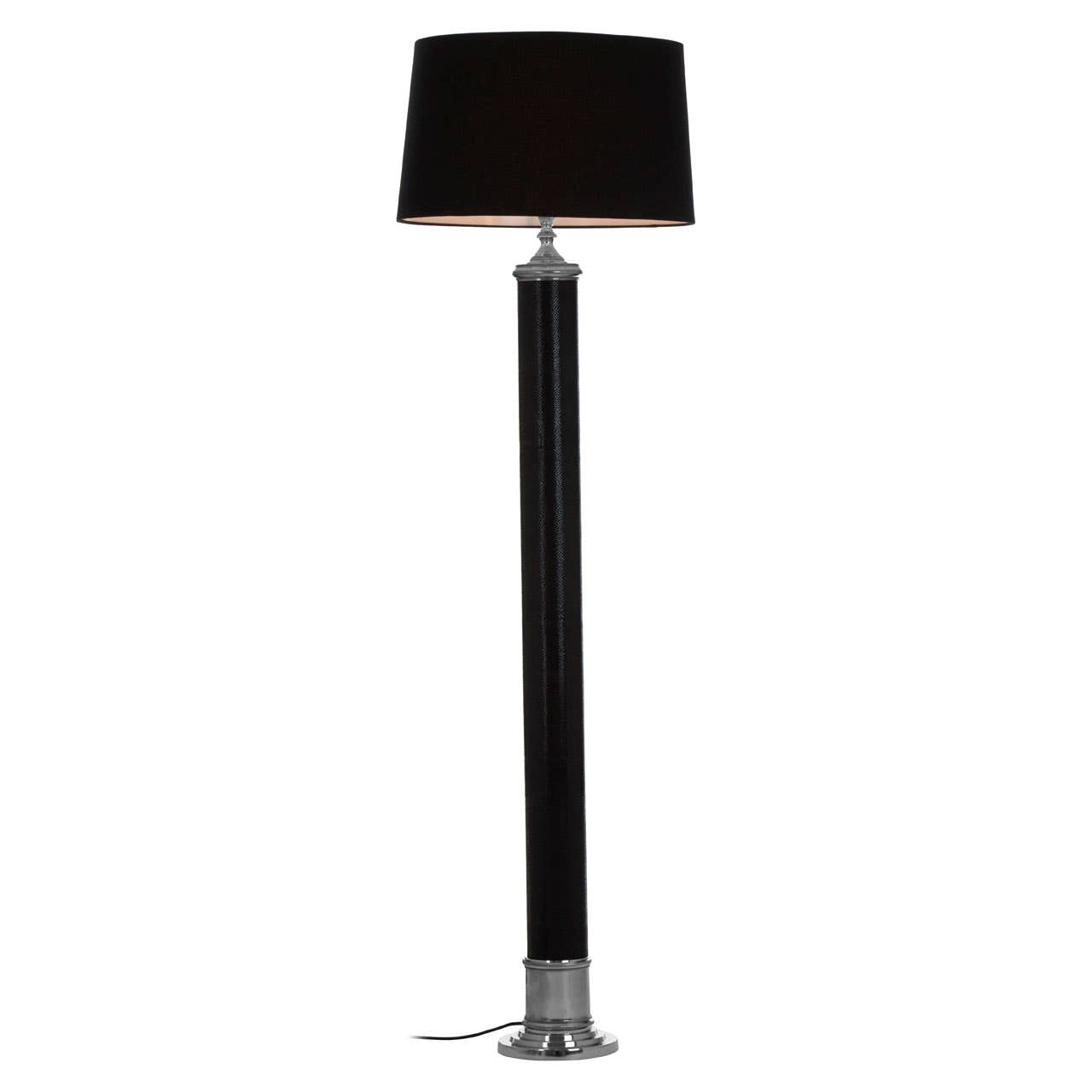 Luxe Leather Floor Lamp