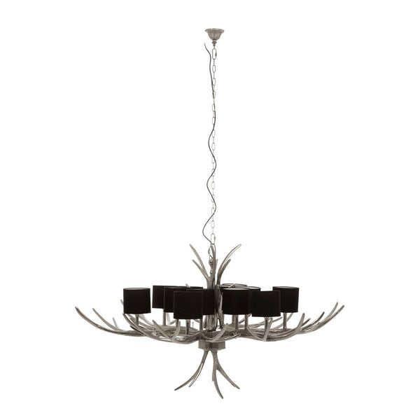 Glowing Silver Shade Chandelier