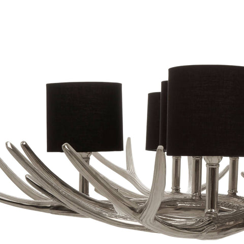 Glowing Silver Shade Chandelier