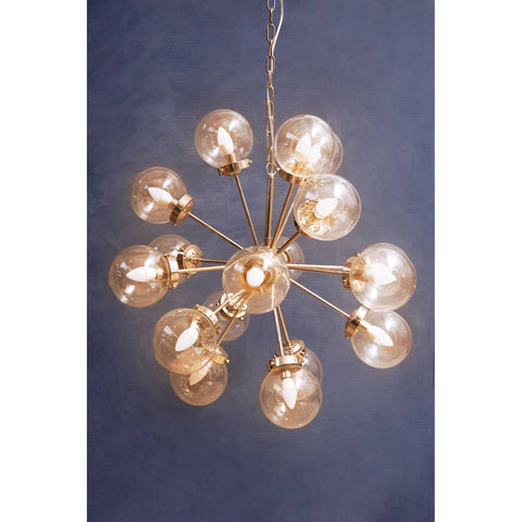 Sculptural Glass Globe Chandelier