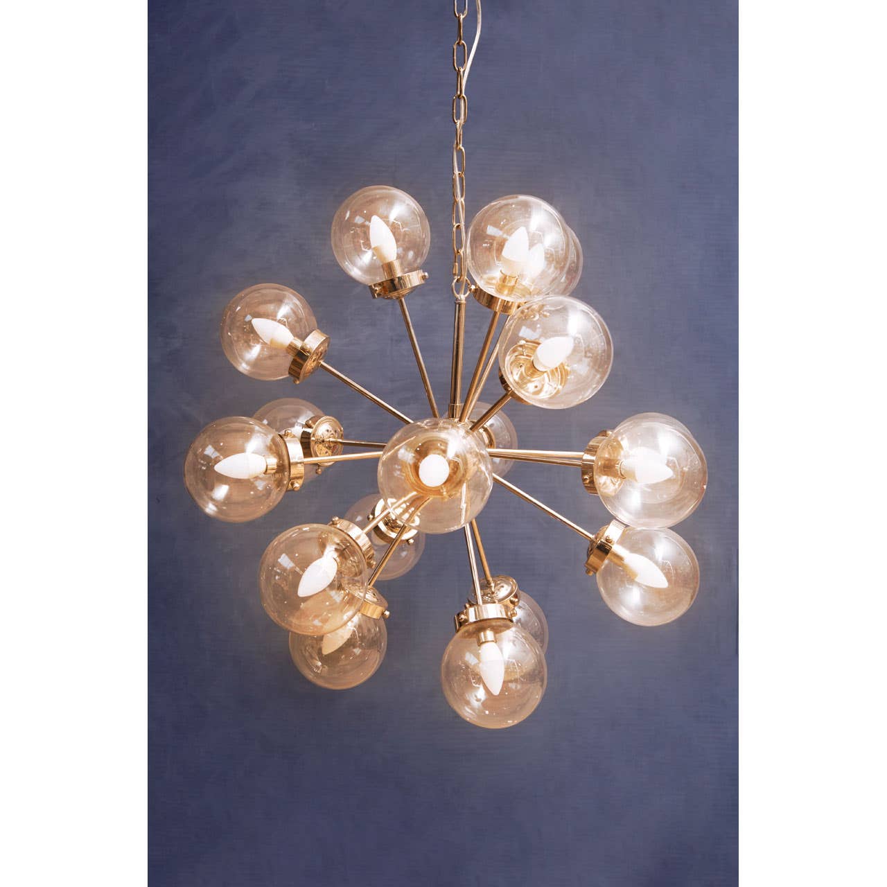 Sculptural Glass Globe Chandelier