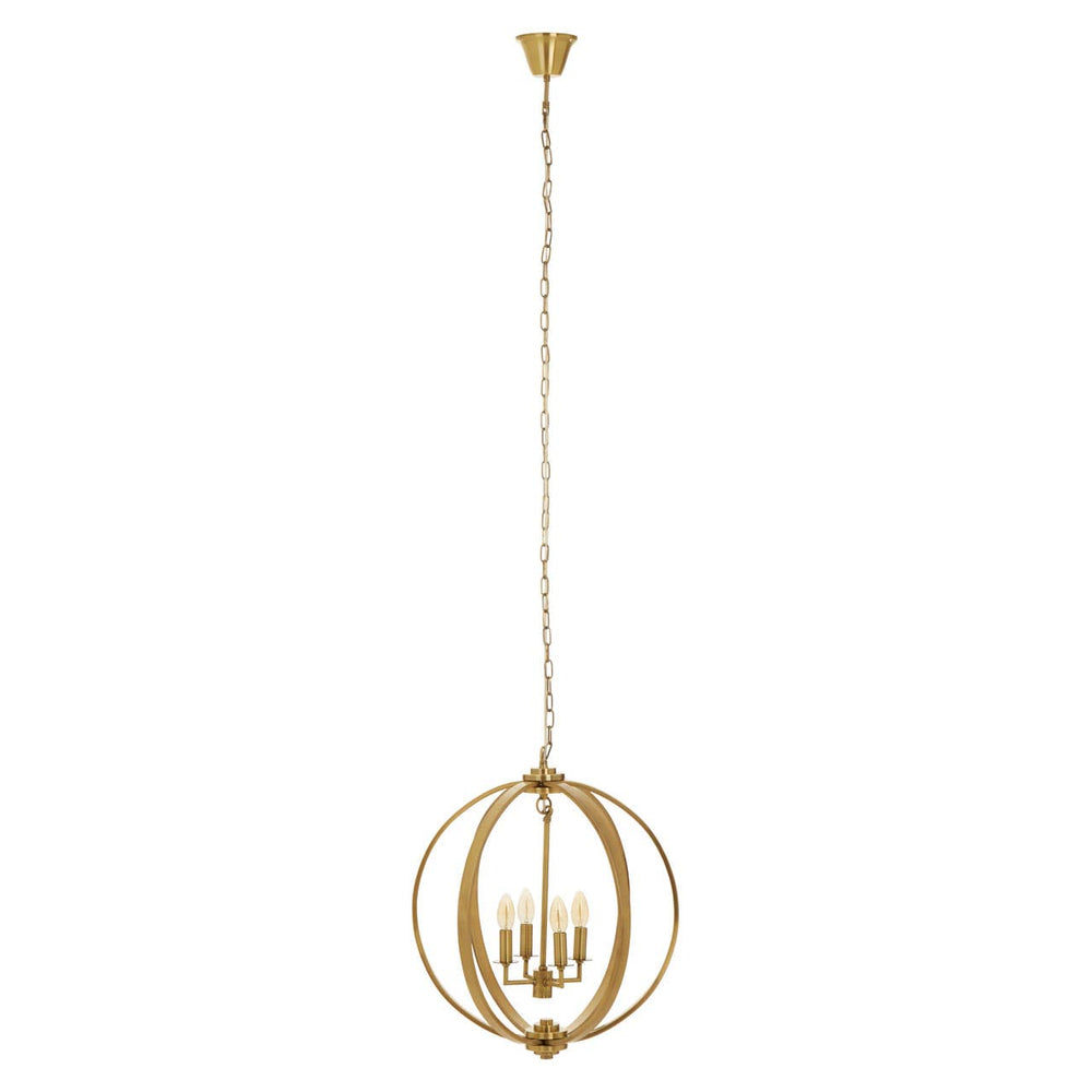 Orbital Brass Pendant Light