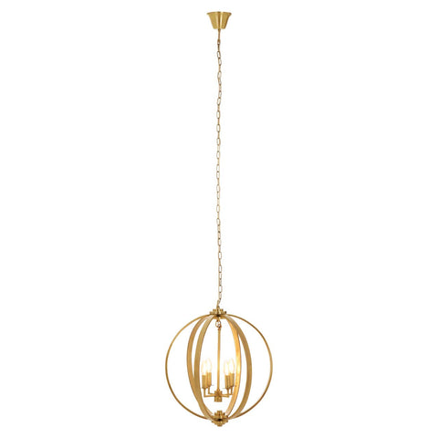 Orbital Brass Pendant Light