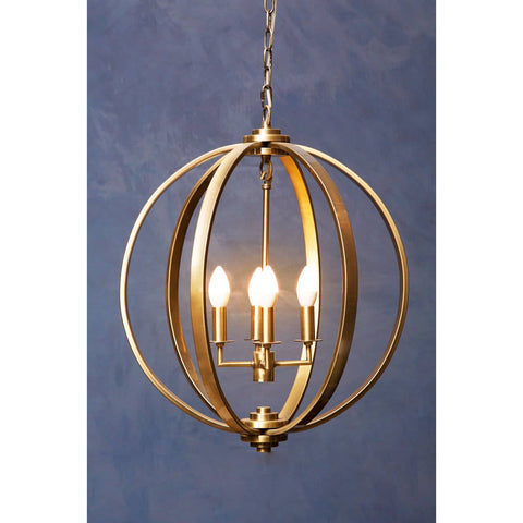 Orbital Brass Pendant Light