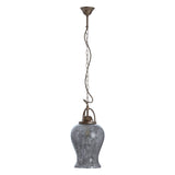 Rustic Silver Glass Pendant Light