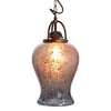 Rustic Silver Glass Pendant Light