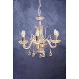 Amber Glass Chandelier Glow