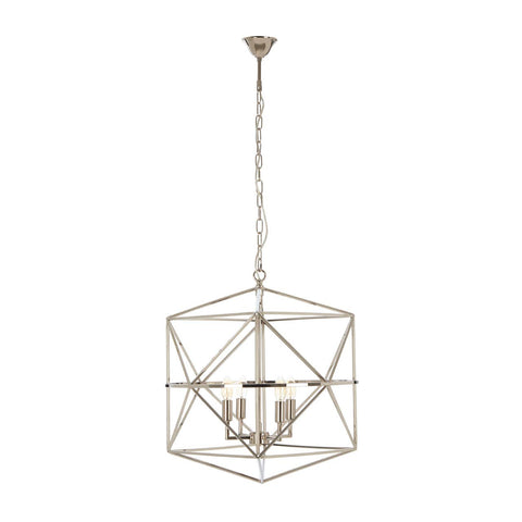 Geometric Steel Chandelier Fixture