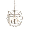 Geometric Steel Chandelier Fixture