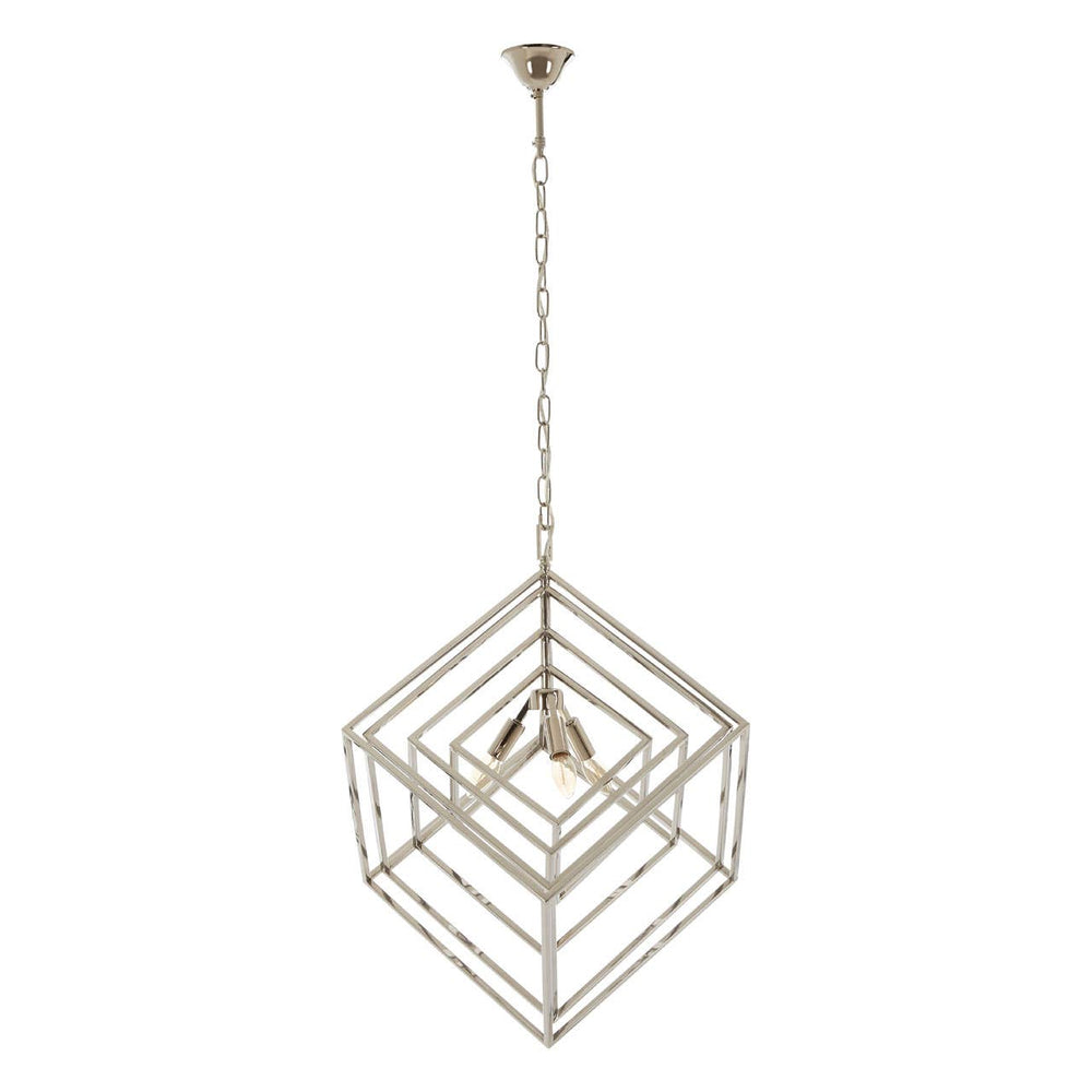 Luxe Geometric Steel Chandelier