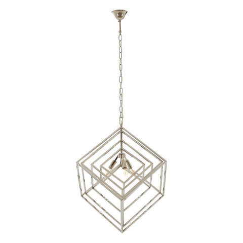 Luxe Geometric Steel Chandelier