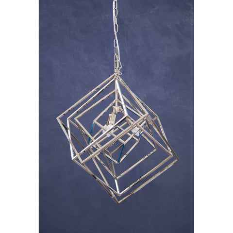 Luxe Geometric Steel Chandelier