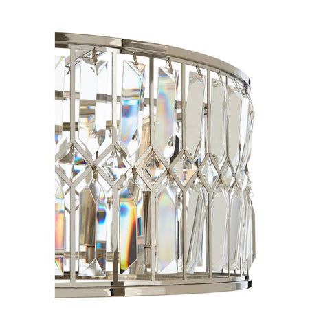 Crystal Cross Round Chandelier