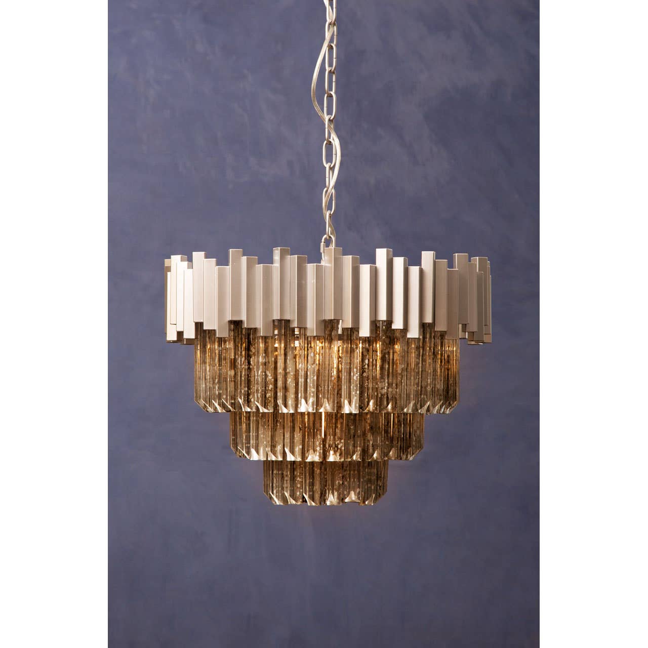 Elegant Tiered Glass Chandelier