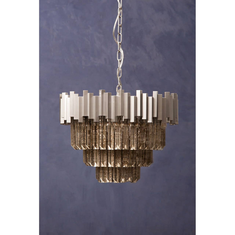 Elegant Tiered Glass Chandelier