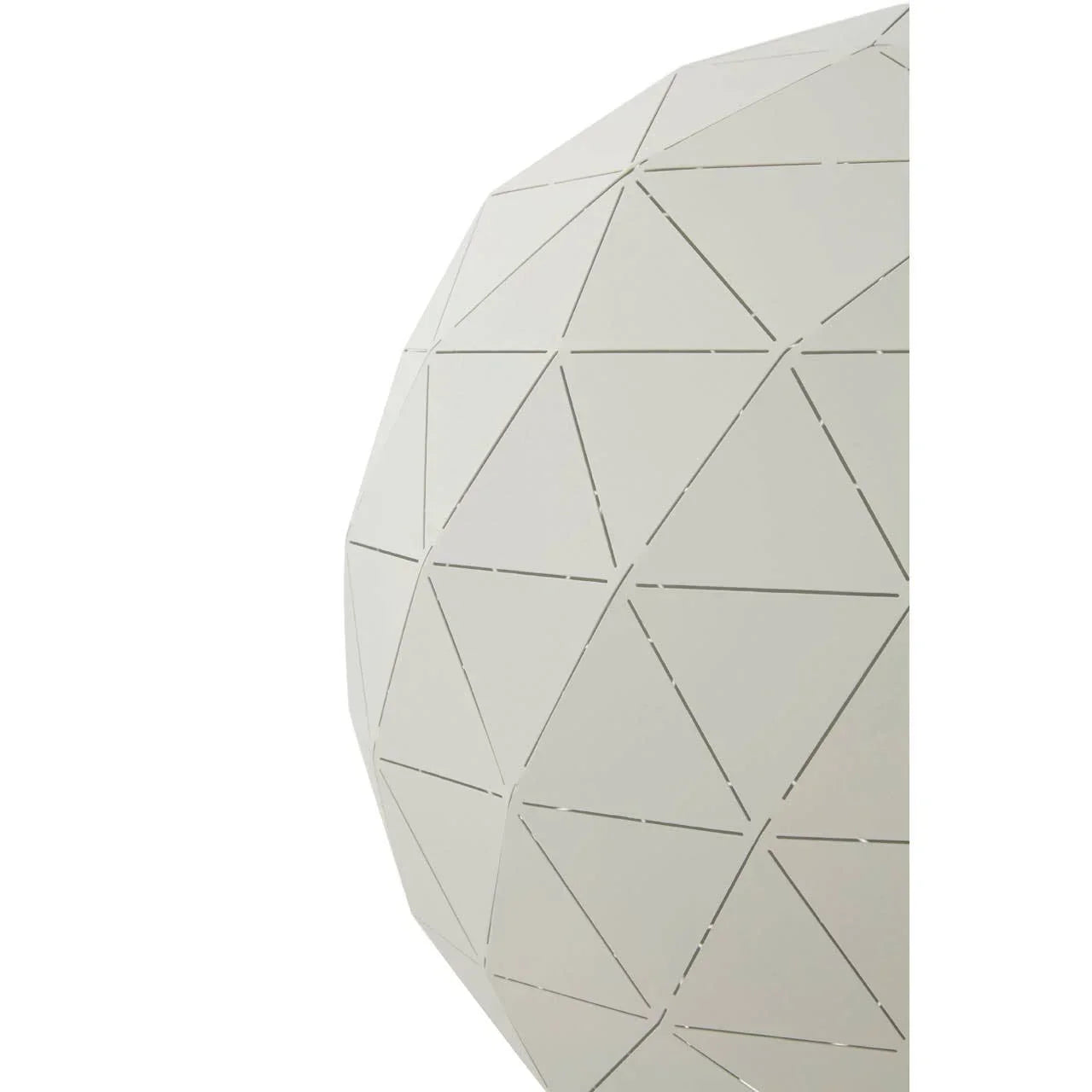 Modern geometric wall art with white triangular panels and angular lines