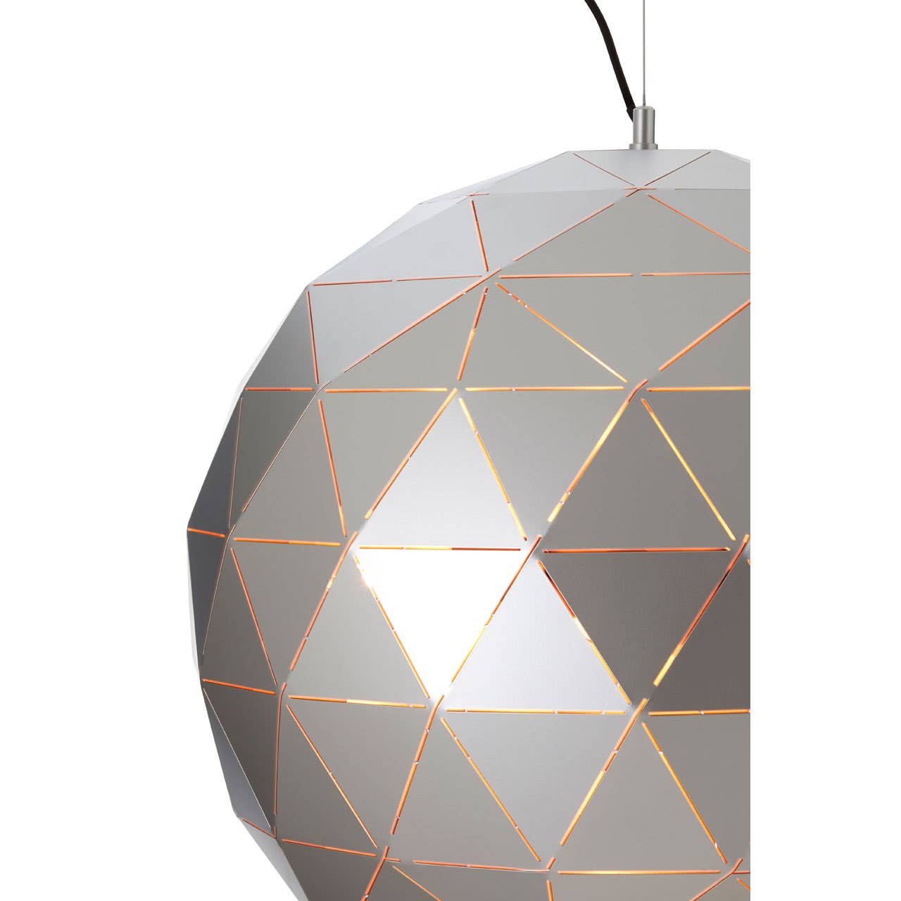 Geometric Silver Pendant Light
