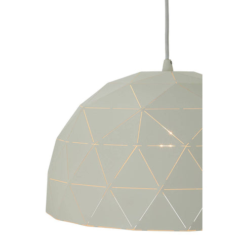 Modern White Steel Pendant Light