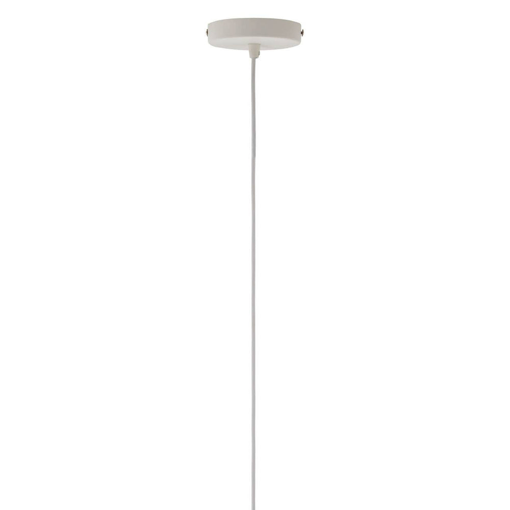 Modern White Steel Pendant Light