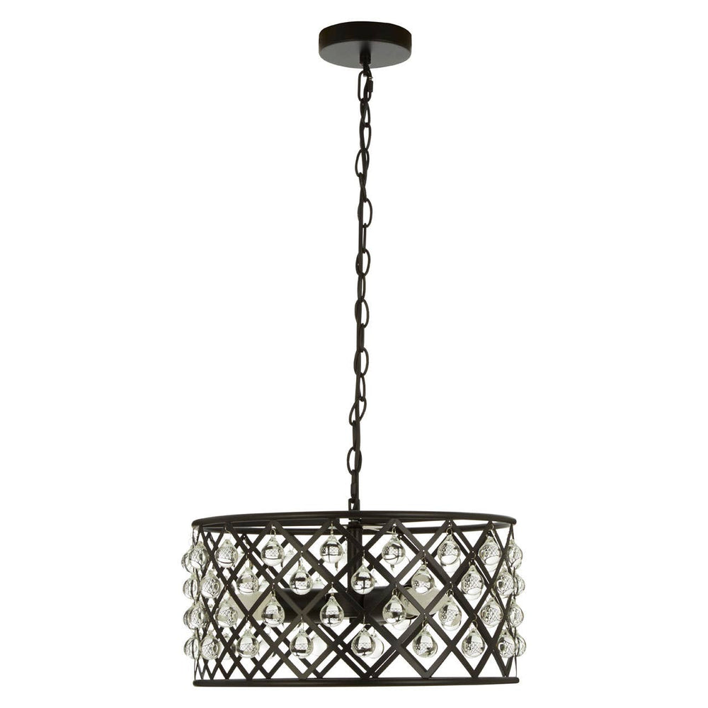 Crystal Drum Pendant Light