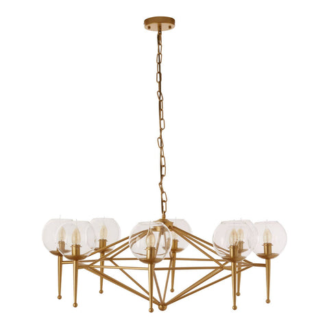 Luxe Gold Prism Pendant Light