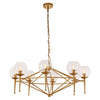 Luxe Gold Prism Pendant Light
