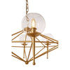 Luxe Gold Prism Pendant Light