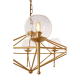 Luxe Gold Prism Pendant Light