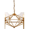 Luxe Gold Prism Pendant Light