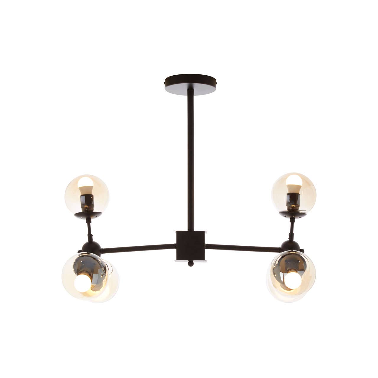 Industrial Glass Pendant Lamp