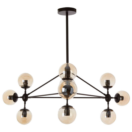 Geometric Glass Globe Pendant Light