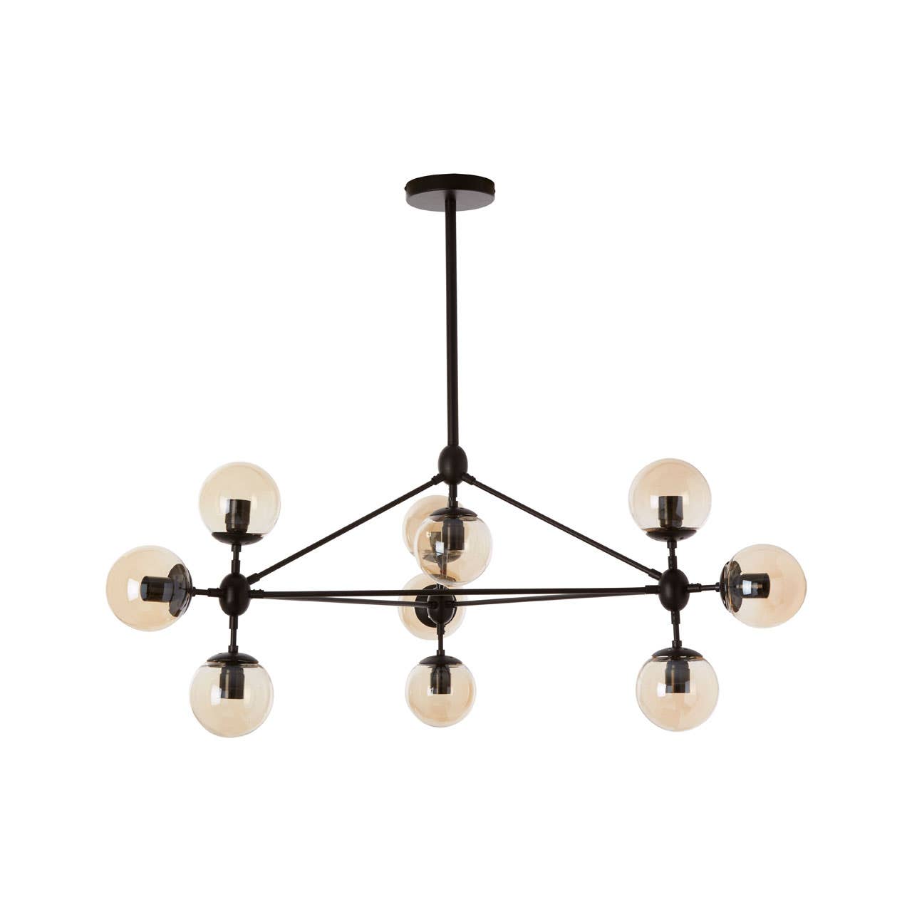 Geometric Glass Globe Pendant Light
