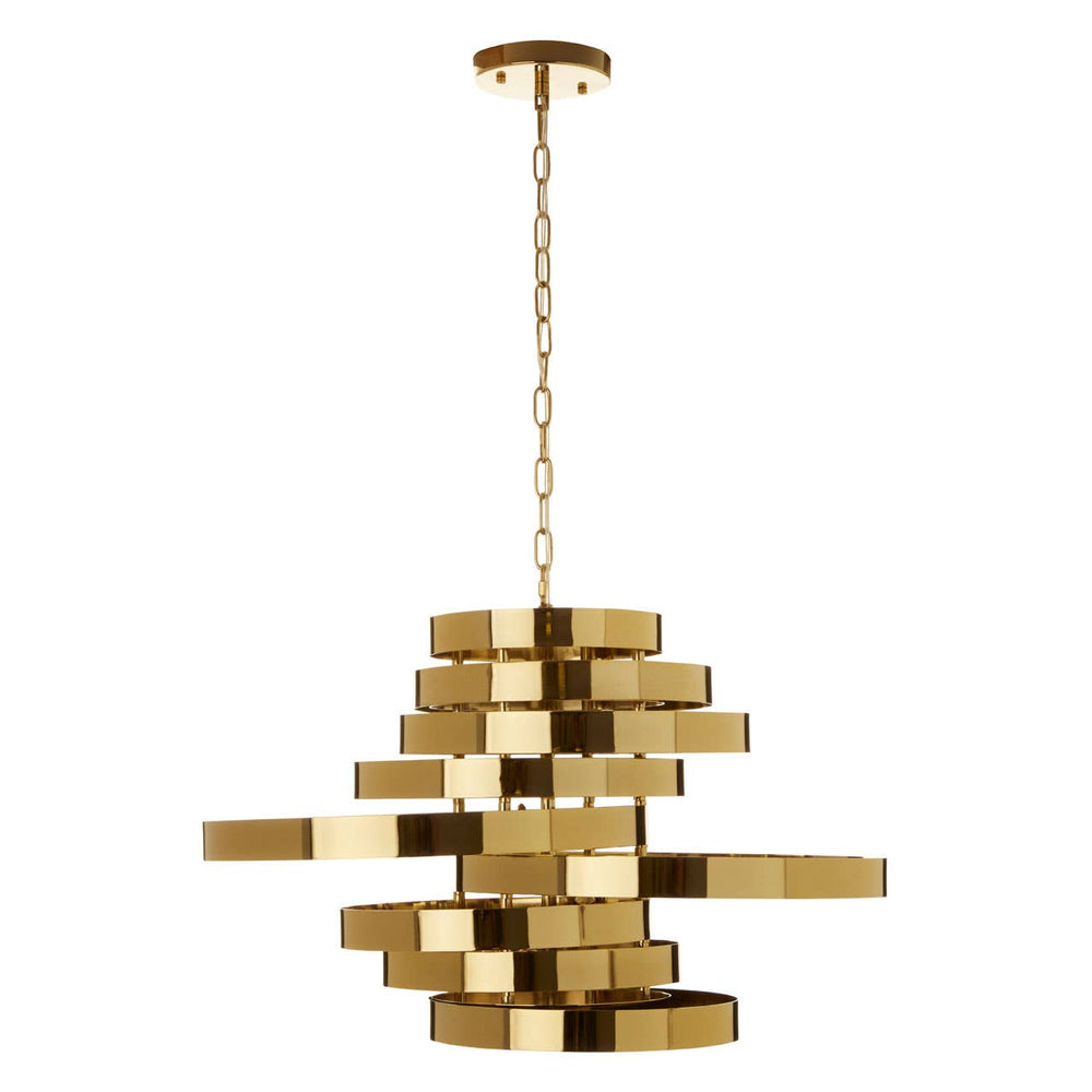 Luxe Gold Iron Pendant Light