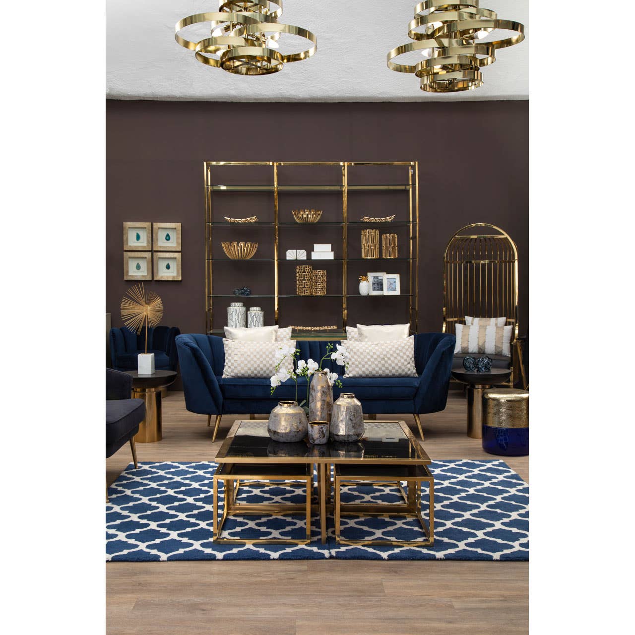 Luxe Gold Iron Pendant Light