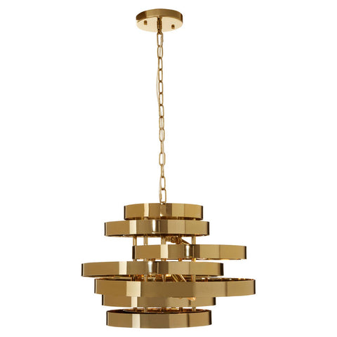 Luxe Gold Ring Pendant Light