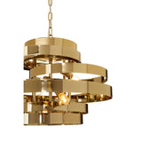 Luxe Gold Ring Pendant Light