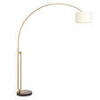 Hubert Brass Finish Arc Floor Lamp