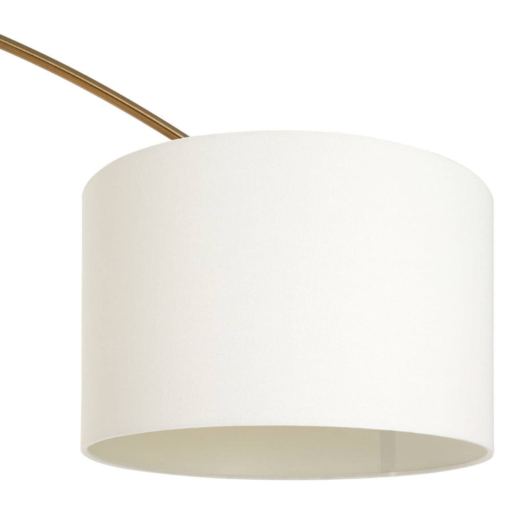 Hubert Brass Finish Arc Floor Lamp