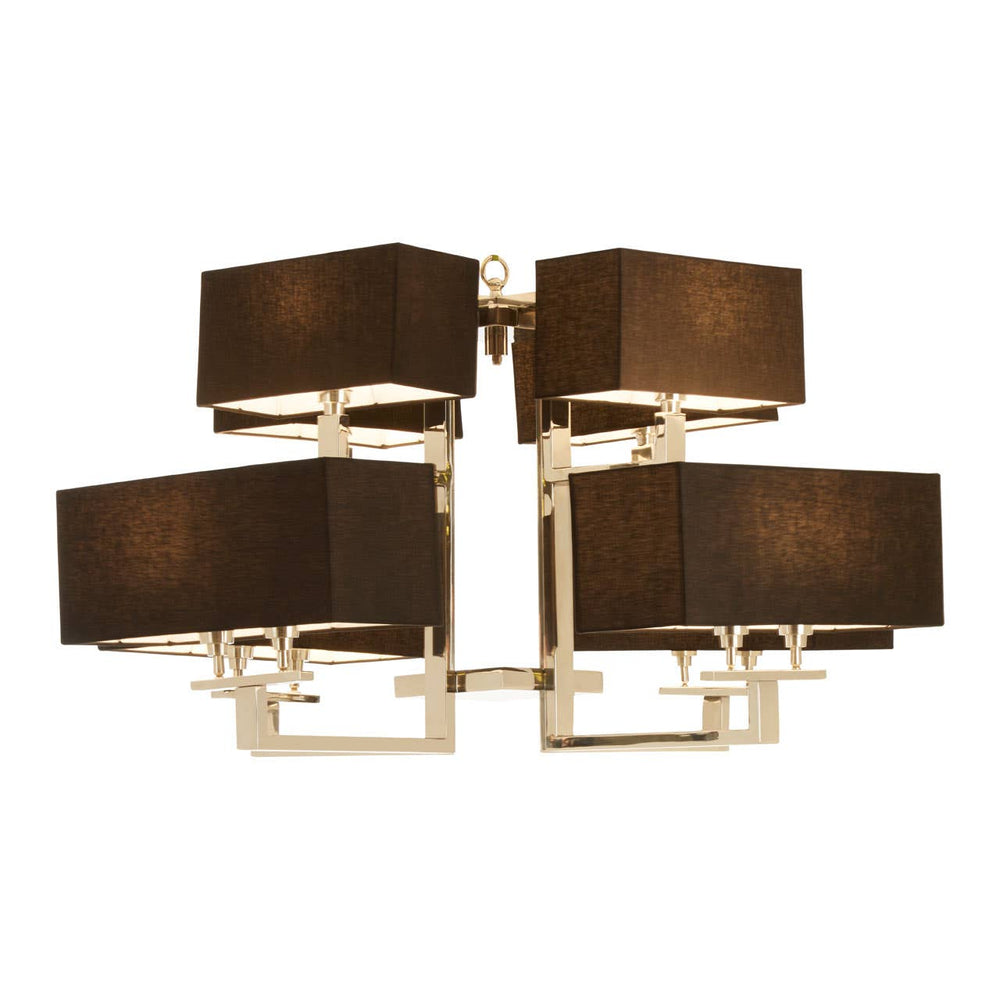 Modern Black Fabric Pendant Light