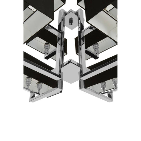 Modern Black Fabric Pendant Light