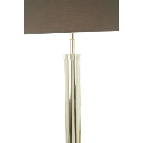 Luxe Nickel Floor Lamp