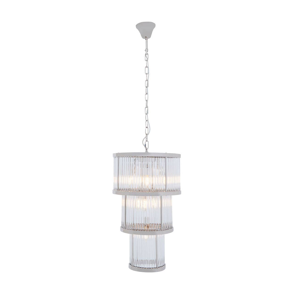 Luxe Glass Fluted Chandelier