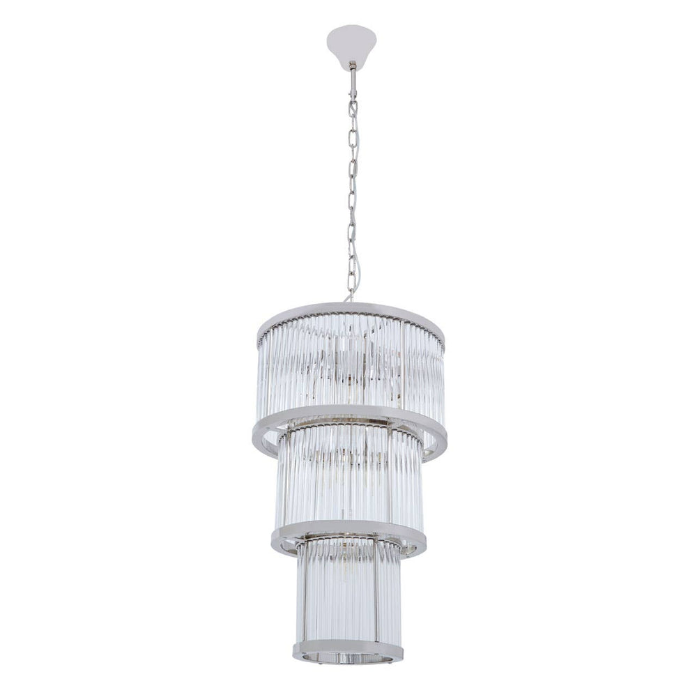 Luxe Glass Fluted Chandelier