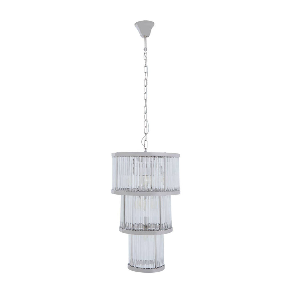 Luxe Glass Fluted Chandelier